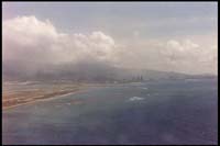Honolulu, view from airplane