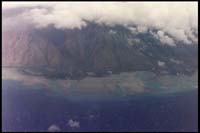 Molokai, view from airplane