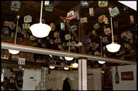 Lunchbox ceiling at the Farina Family Restaurant, Quechee