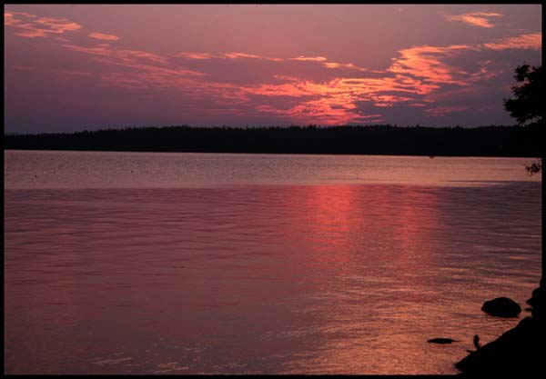 Sunset over Frenchman's Bay, Lamoine