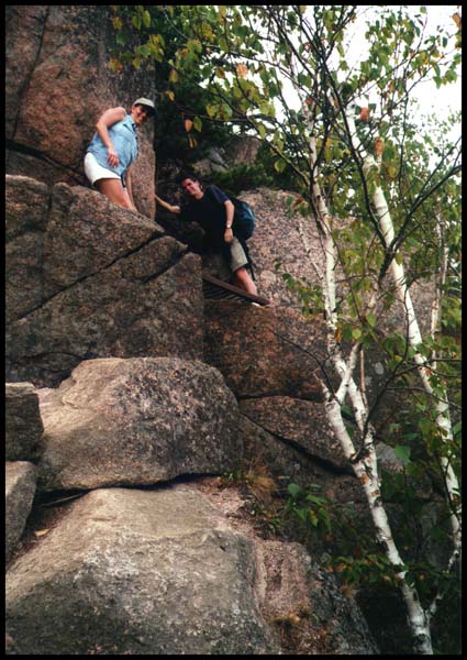 Climbing the Beehive; Photo by J.Galbraith