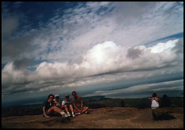 Galbraith, Matthew, Jenn & Eric at Cadillac Mountain; Photo by J.Galbraith