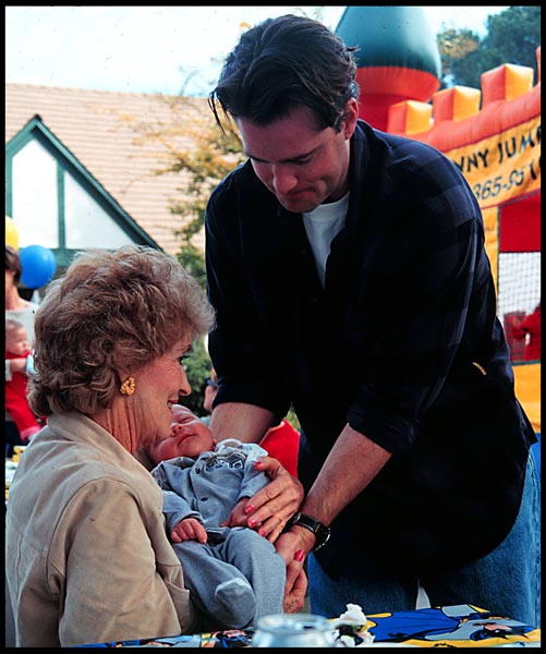 Daniel Dickson with his Father and Grandmother