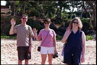 Eric, Jennifer, and Valerie in Kihei