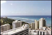 Waikiki, view from the hotel